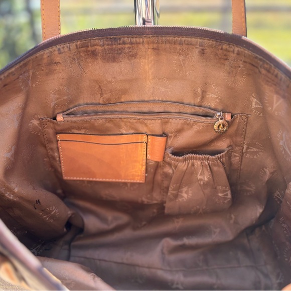 Vintage La Tour Eiffel Paris Tote | French Monogram Canvas | Good Condition - Picture 8 of 9